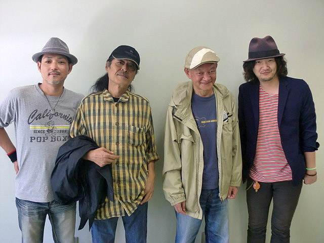 「マスダタケシ、花岡献治、木村充揮、Kenshiro」（左から）