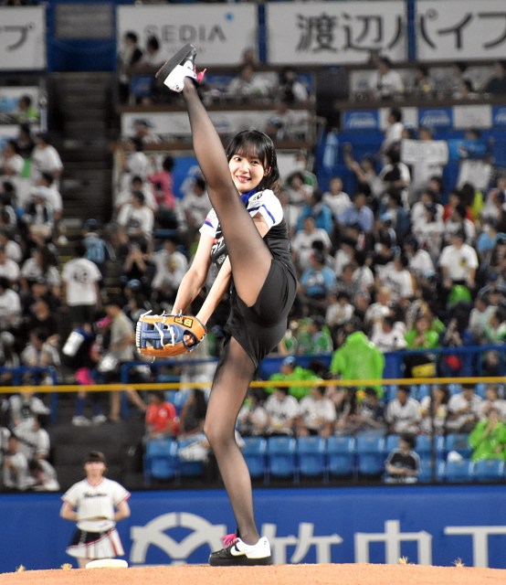 岡田紗佳＝『ヤクルト対DeNA』 （C）ORICON NewS inc.