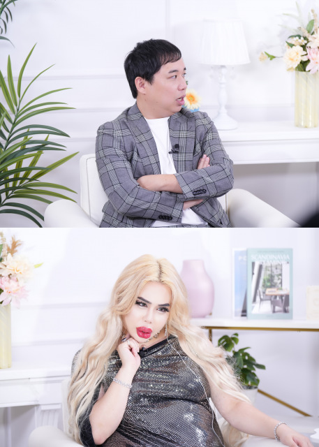 ABEMA『ラブキャッチャージャパン2』鑑賞会で語りまくった霜降り明星・せいや（上）とアレン様 （C）ORICON NewS inc.