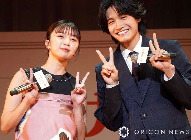 アニメ映画『トリツカレ男』プレミア上映会に参加した（左から）上白石萌歌、佐野晶哉 （C）ORICON NewS inc.