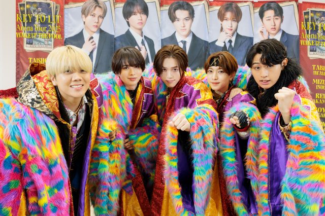 『KEY TO LIT Arena Tour 2025WAKE UP THE FOOL』千葉公演前に囲み取材に参加したKEY TO LIT